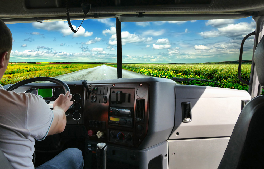 truck driver owner-operator jobs available view from inside truck cab