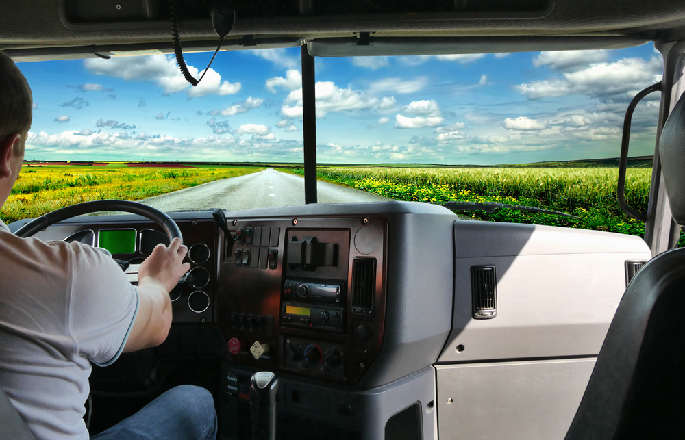 truck driver jobs available view from inside truck cab